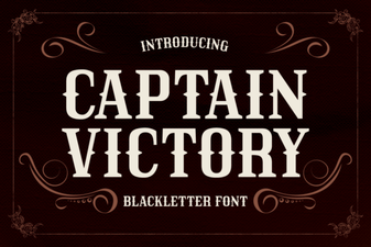 Captain Victory Font for Your Boldest Design Projects