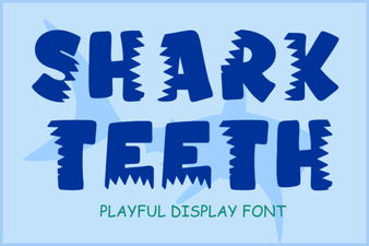 Design Your Project with Shark Teeth Font
