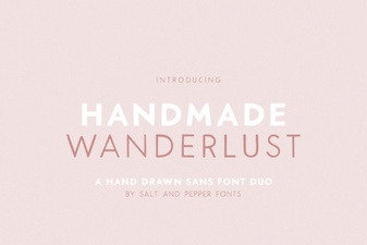 Handmade Wanderlust Font Duo for Creative Projects