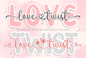 Love Twist Duo Font for Modern Design Projects