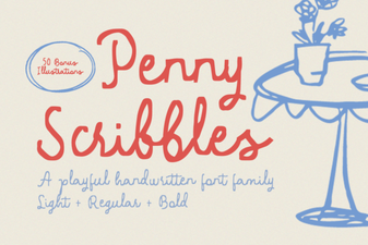 Penny Scribbles Font for Creative Projects & Designs