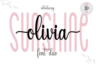 Sunshine Olivia Font: a Bright Creative Design Choice